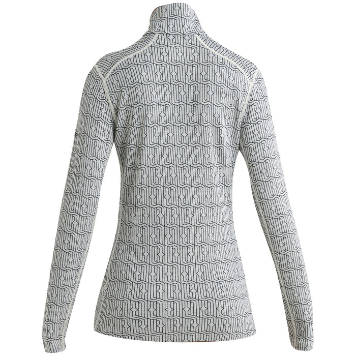 Icebreaker Merino 260 Vertex Long-Sleeve Half Zip Top - Women's Snow/Black