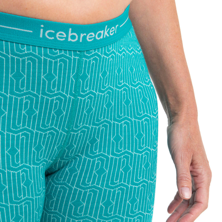 Icebreaker Merino 260 Vertex Leggings - Women's Flux Green/Snow