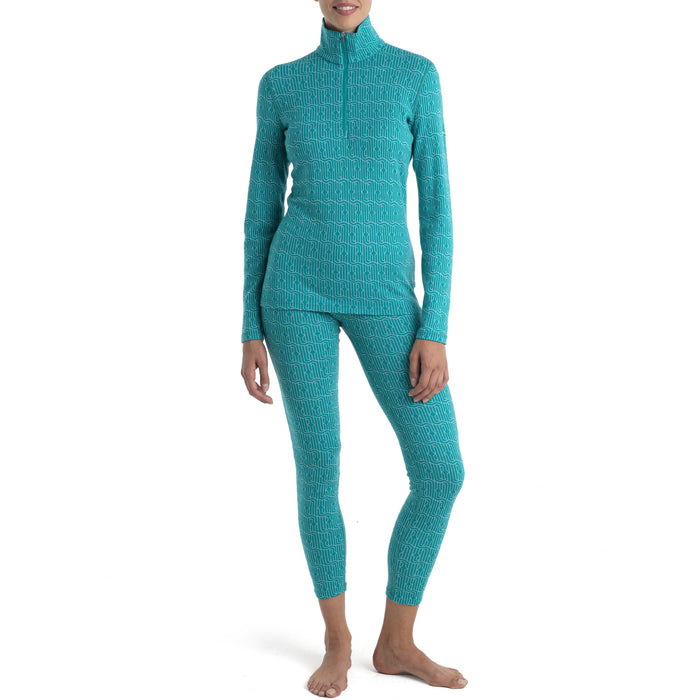 Icebreaker Merino 260 Vertex Leggings - Women's Flux Green/Snow