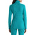 Icebreaker Merino 260 Vertex Long Sleeve Half Zip Top - Women's Flux Green/Snow