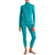 Icebreaker Merino 260 Vertex Long Sleeve Half Zip Top - Women's Flux Green/Snow