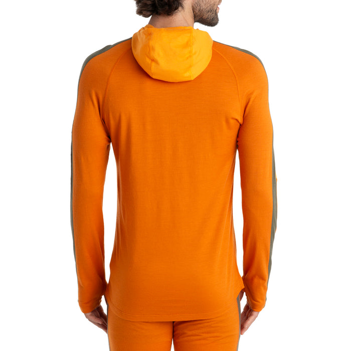 Icebreaker Merino 200 Sonebula Long-Sleeve Half Zip Hoodie - Men's Earth/Solar/Loden/CB