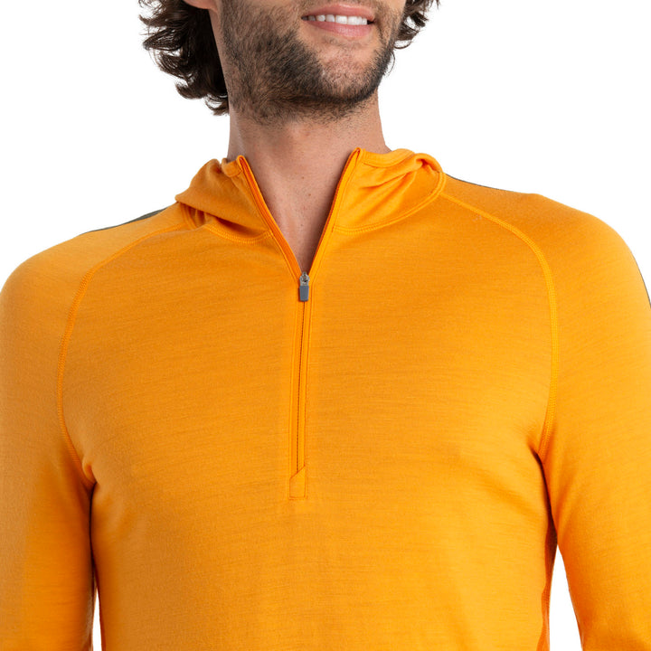 Icebreaker Merino 200 Sonebula Long-Sleeve Half Zip Hoodie - Men's Earth/Solar/Loden/CB