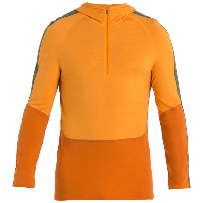 Icebreaker Merino 200 Sonebula Long-Sleeve Half Zip Hoodie - Men's Earth/Solar/Loden/CB