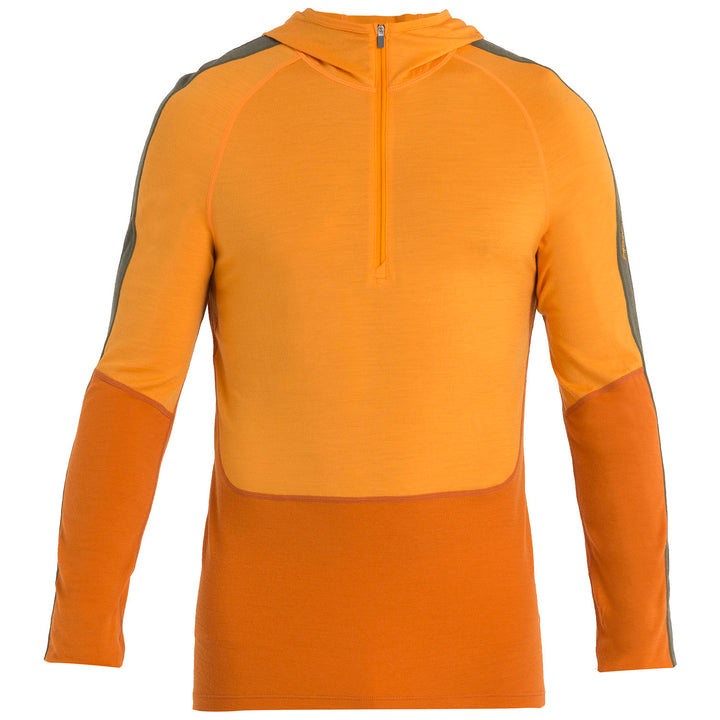 Icebreaker Merino 200 Sonebula Long-Sleeve Half Zip Hoodie - Men's Earth/Solar/Loden/CB
