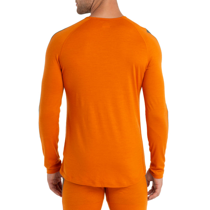 Icebreaker Merino 200 Sonebula Long-Sleeve Crew Top - Men's Earth/Solar/Loden/Cb