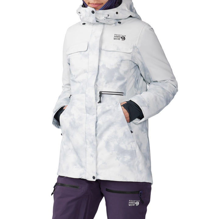 Mountain Hardwear Powder Maven™ Parka - Women's Glacial/Ice Dye Print