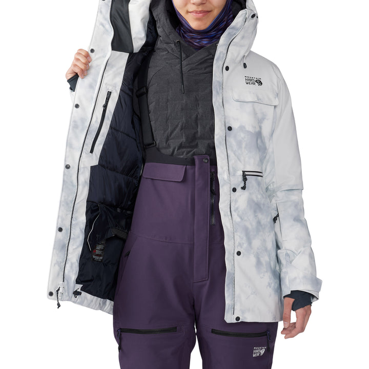Mountain Hardwear Powder Maven™ Parka - Women's Glacial/Ice Dye Print