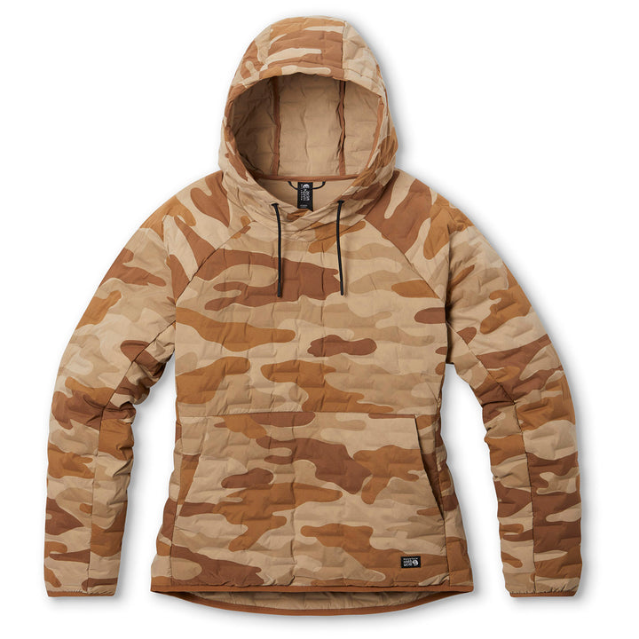 Mountain Hardwear Stretchdown™ Light Pullover Hoodie - Women's Copper Clay/Camo Print