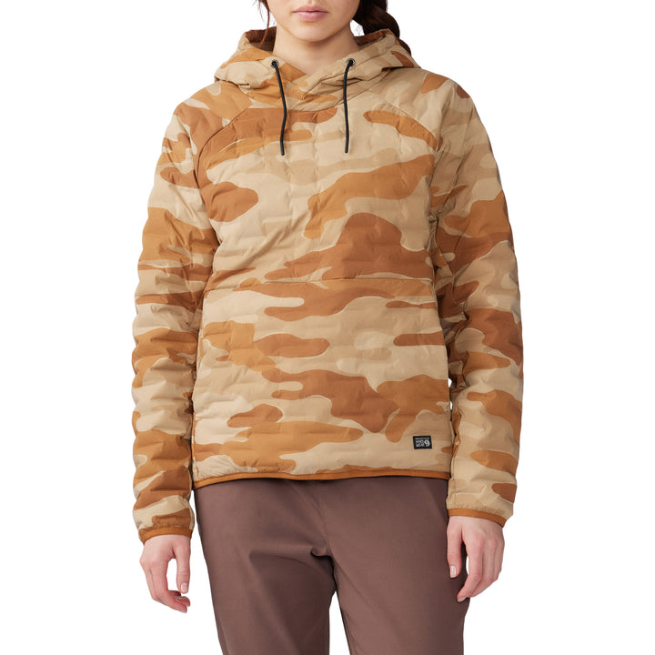 Mountain Hardwear Stretchdown™ Light Pullover Hoodie - Women's Copper Clay/Camo Print