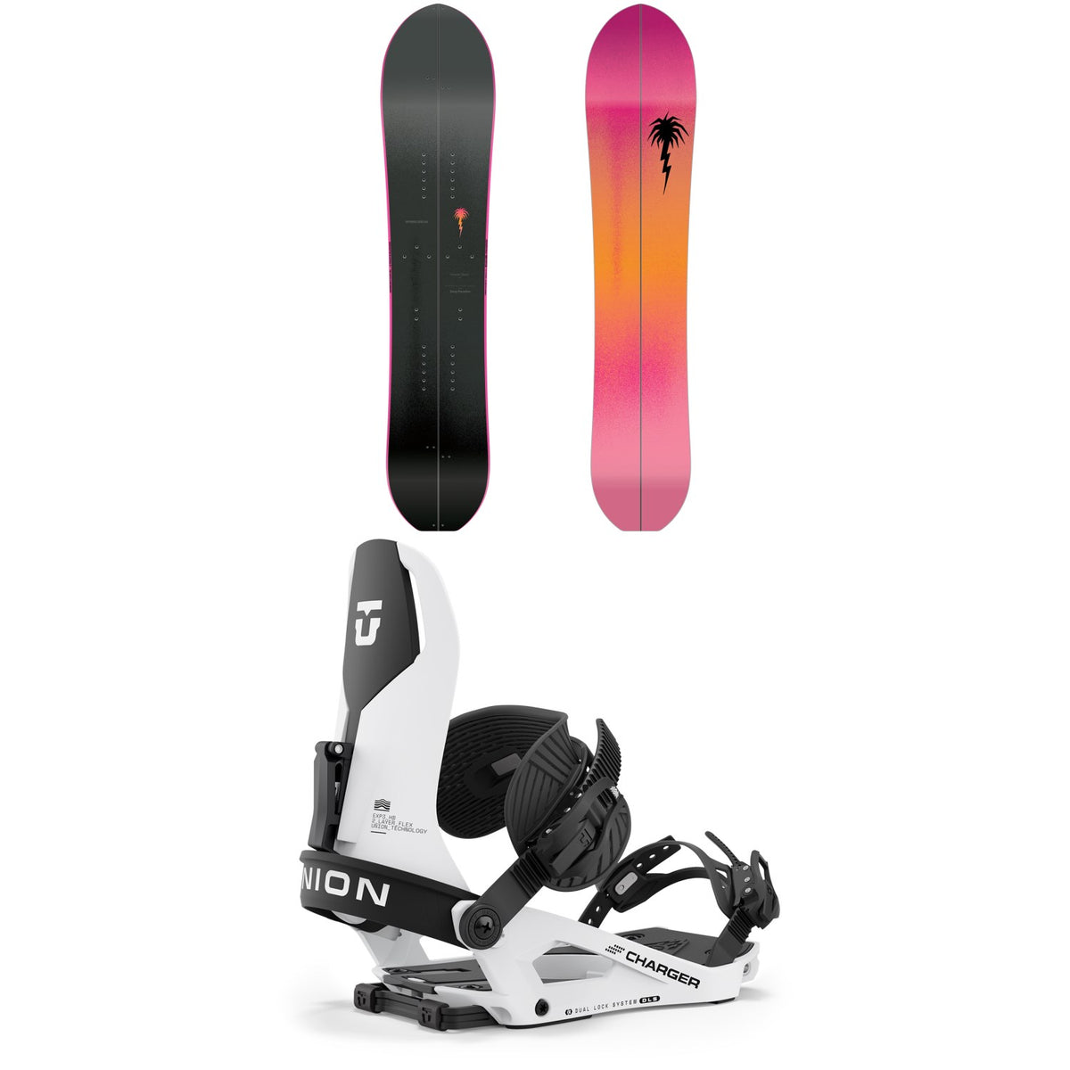 CAPiTA Spring Break Powder Racer Splitboard + Union Charger Splitboard Bindings 2024