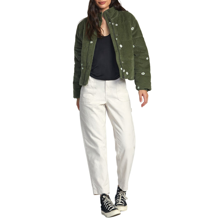 RVCA Eezeh Embroidered Puffer - Women's Leaf