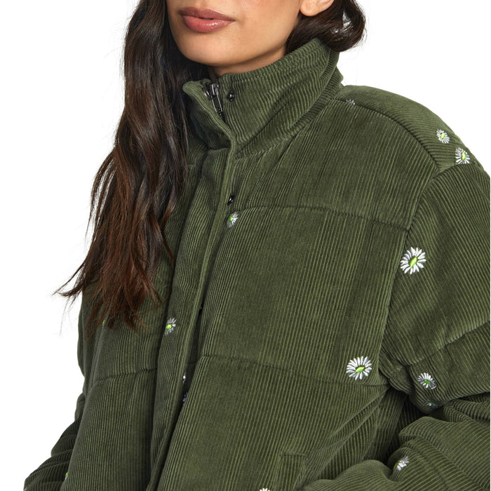 RVCA Eezeh Embroidered Puffer - Women's Leaf