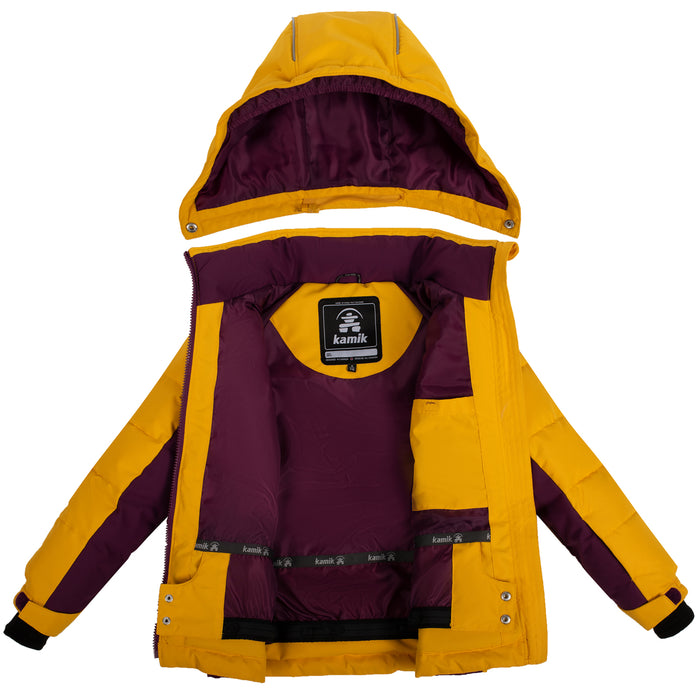 Kamik Aayla Jacket - Girls' Saffron/Grape