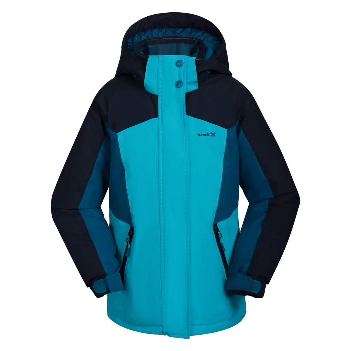 Kamik Evie Jacket - Girls' Cyan/Midnight