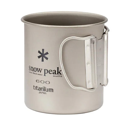 Snow Peak 600ml Titanium Single-Walled Mug Titanium