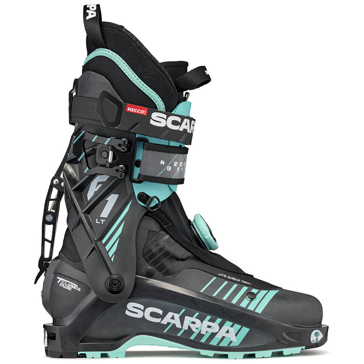 Scarpa F1 LT Alpine Touring Ski Boots - Women's 2026 Carbon/Aqua