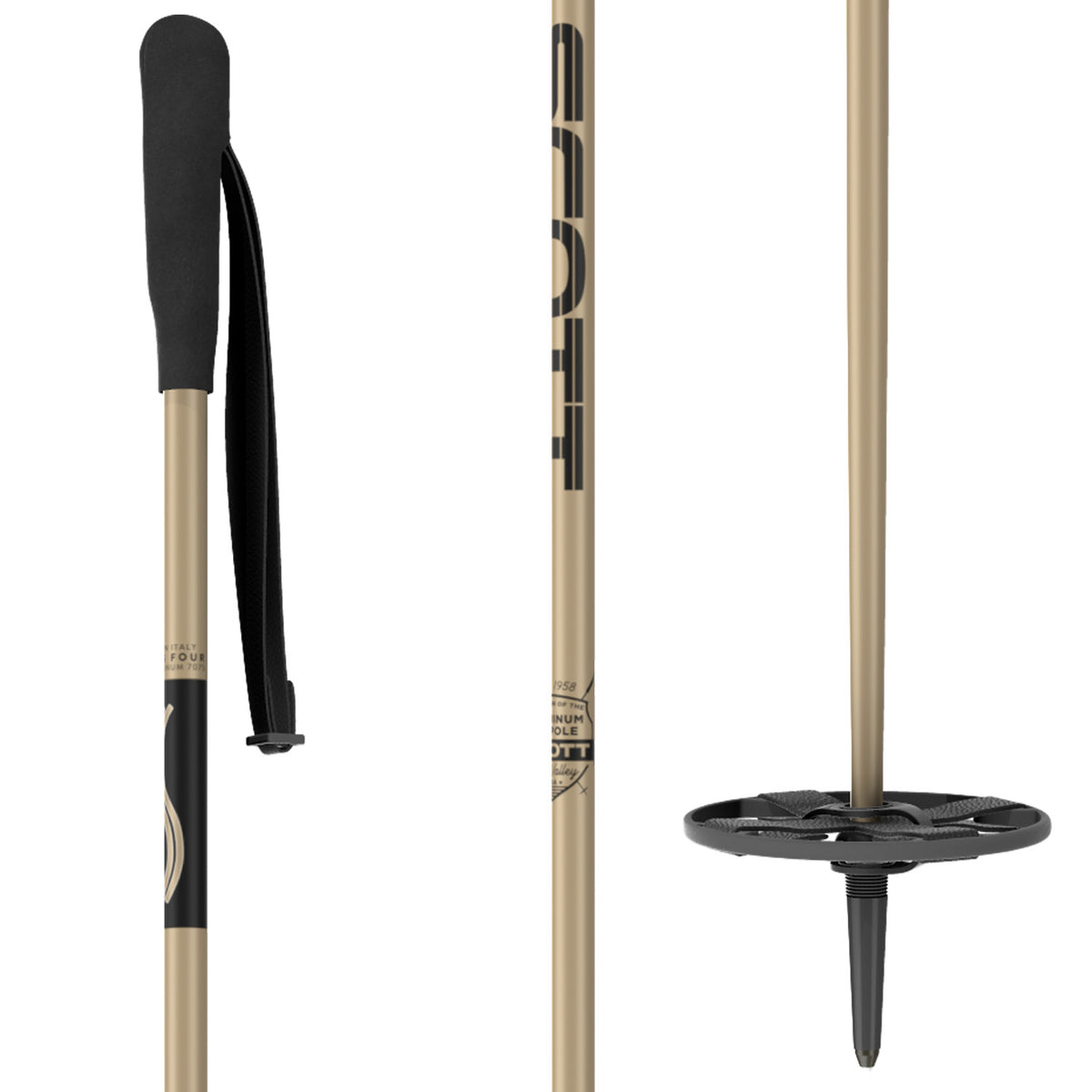 Scott Origin Ski Poles 2025 Gold