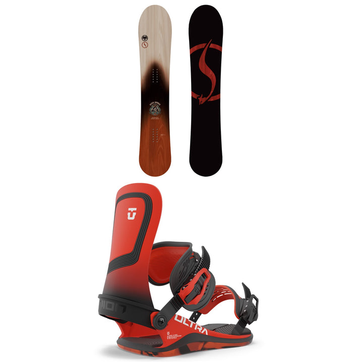 Never Summer Harpoon Snowboard + Union Ultra Snowboard Bindings 2024