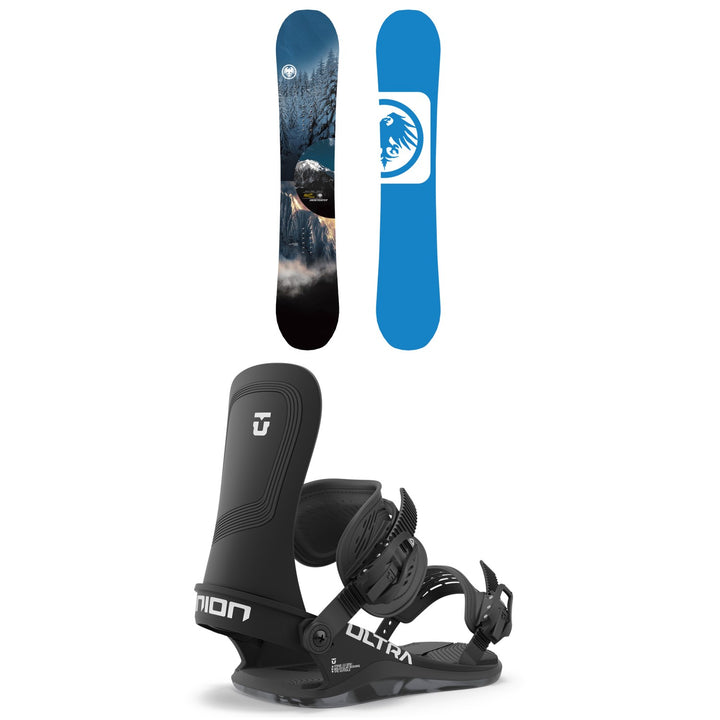 Never Summer Snowtrooper Snowboard + Union Ultra Snowboard Bindings 2024