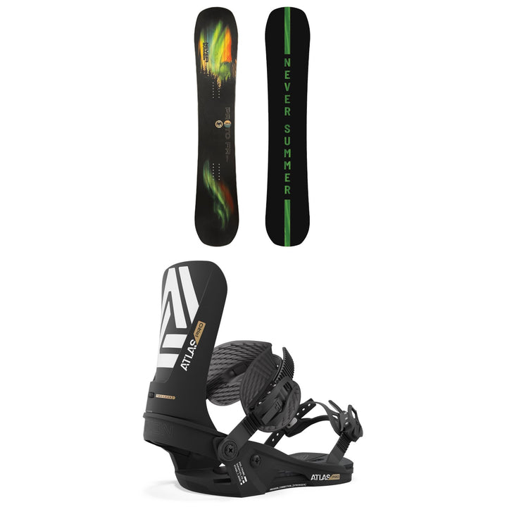 Never Summer Proto FR Snowboard + Union Atlas Pro Snowboard Bindings 2024