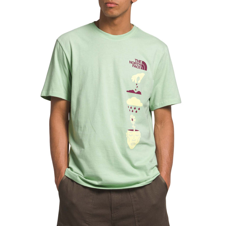 The North Face Short-Sleeve Brand Proud T-Shirt - Men's Misty Sage/Snow