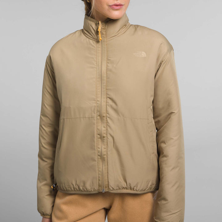 The North Face Cedarfall High-Pile Reversible Jacket - Women's Gardenia White/Khaki Stone