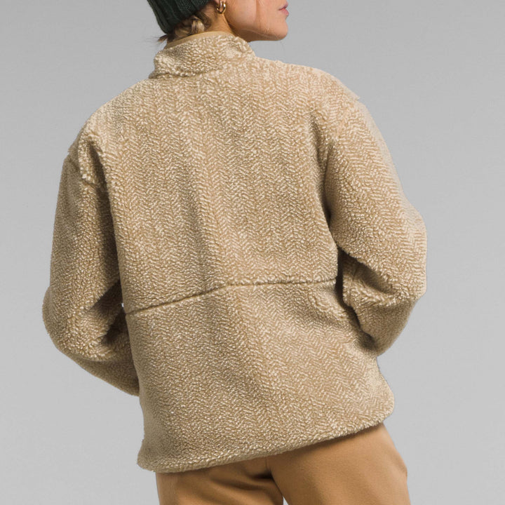 The North Face Cedarfall High-Pile Reversible Jacket - Women's Gardenia White/Khaki Stone