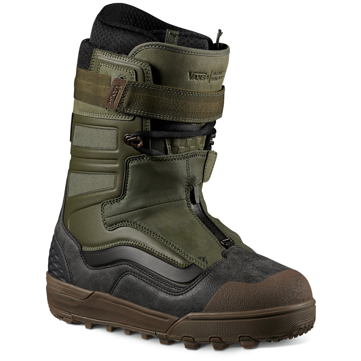 Vans Hi-Country & Hell-Bound Snowboard Boots 2024 Olive/Gum