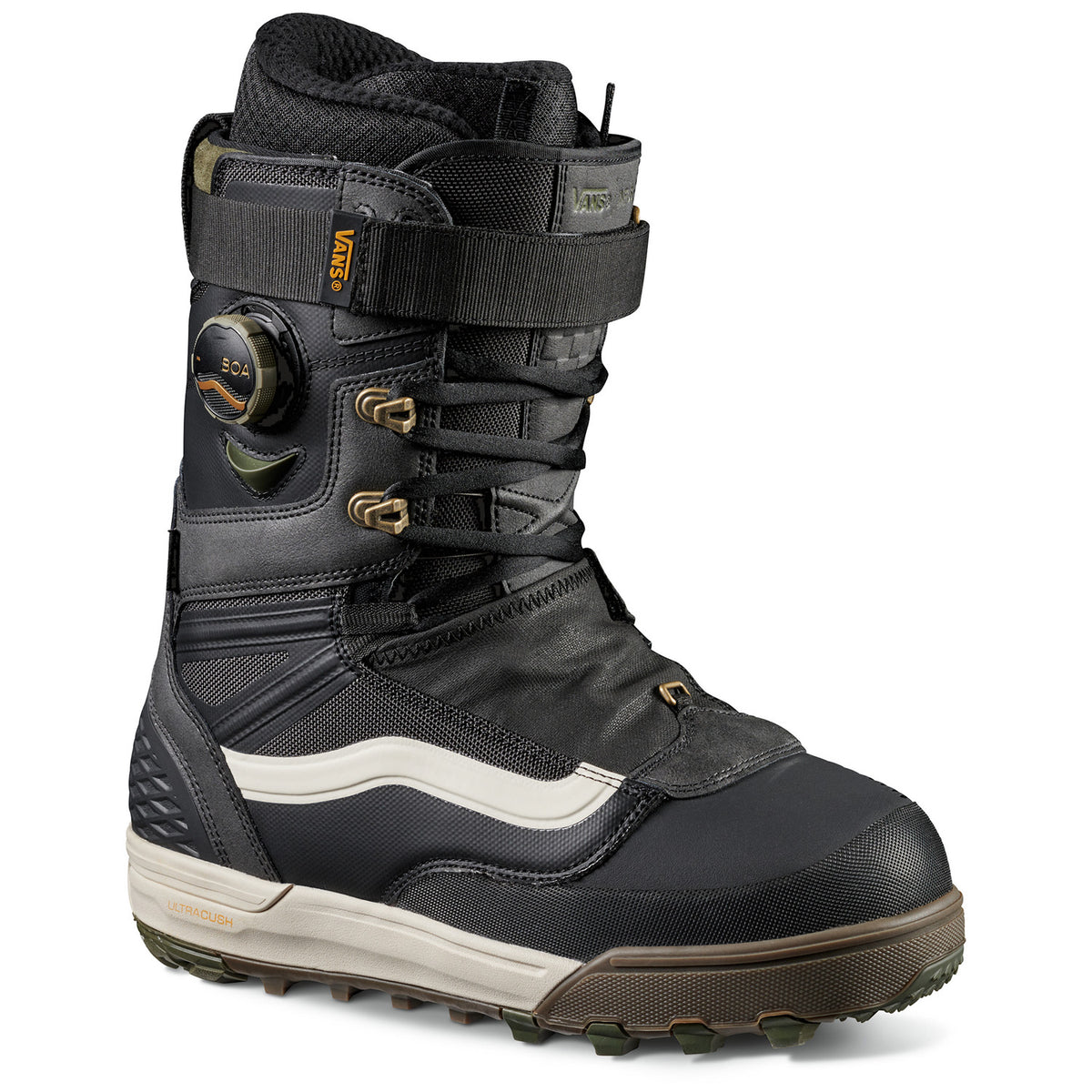 Vans Infuse Snowboard Boots 2024 Paisley Suede Black/Olive