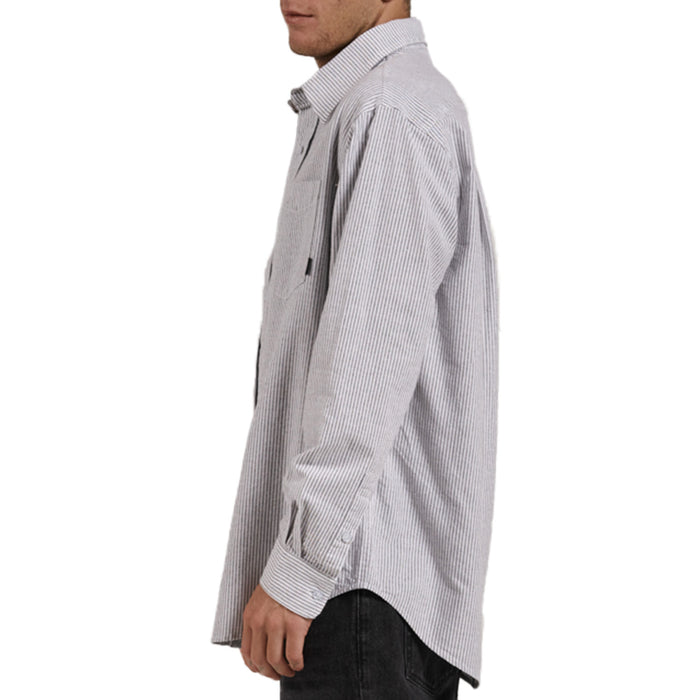Thrills Occasion Long-Sleeve Shirt - Men's Olive Night Stripe