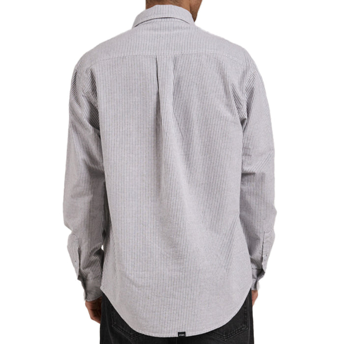 Thrills Occasion Long-Sleeve Shirt - Men's Olive Night Stripe