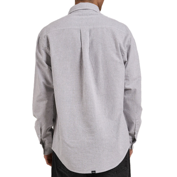 Thrills Occasion Long-Sleeve Shirt - Men's Olive Night Stripe