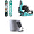 Jones Dream Weaver Splitboard + Union Charger Splitboard Bindings + Jones Nomad Quick Tension Tail Clip Splitboard Skins - Women's 2024