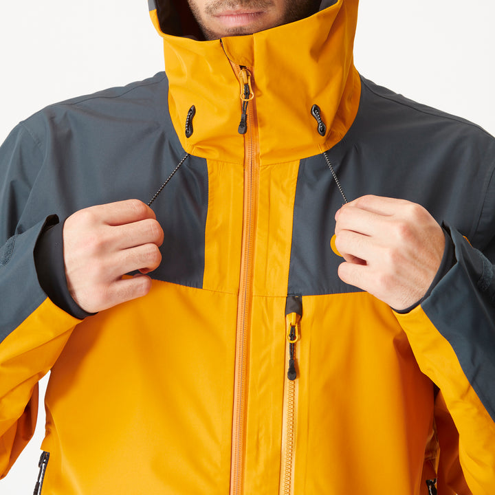 Picture Organic Broader 3L Jacket - Men's Camel/Dark Blue
