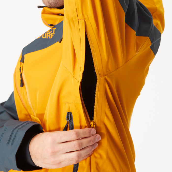 Picture Organic Broader 3L Jacket - Men's Camel/Dark Blue