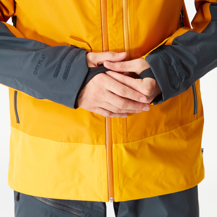 Picture Organic Broader 3L Jacket - Men's Camel/Dark Blue
