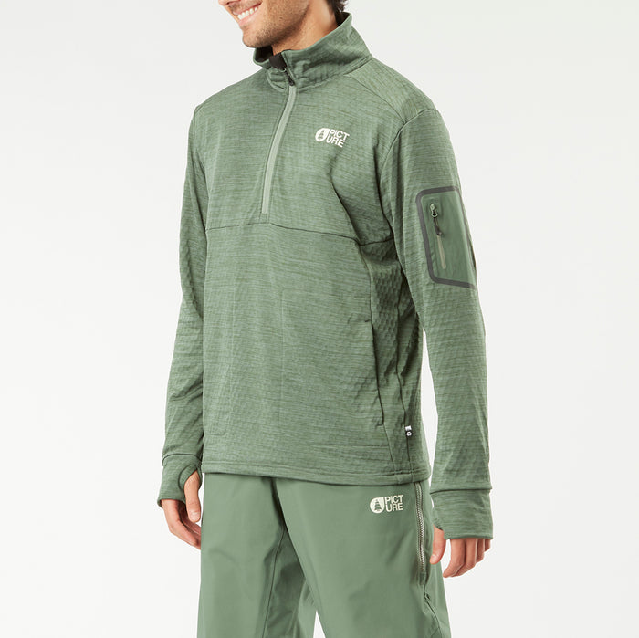 Picture Organic Bake Grid 1/4 Fleece - Men's Laurel Wreath
