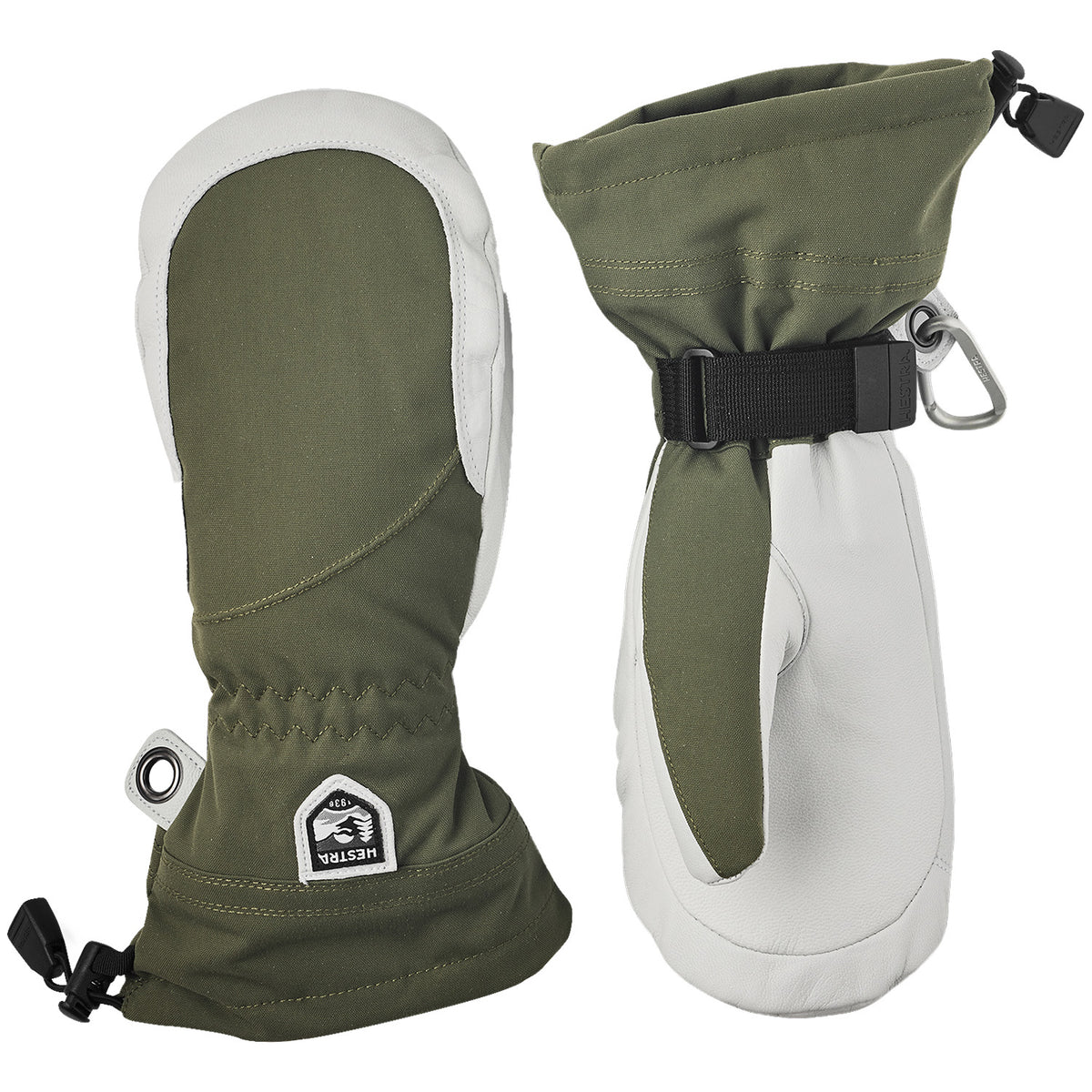 Hestra Heli Mittens - Women's Olive/Off White