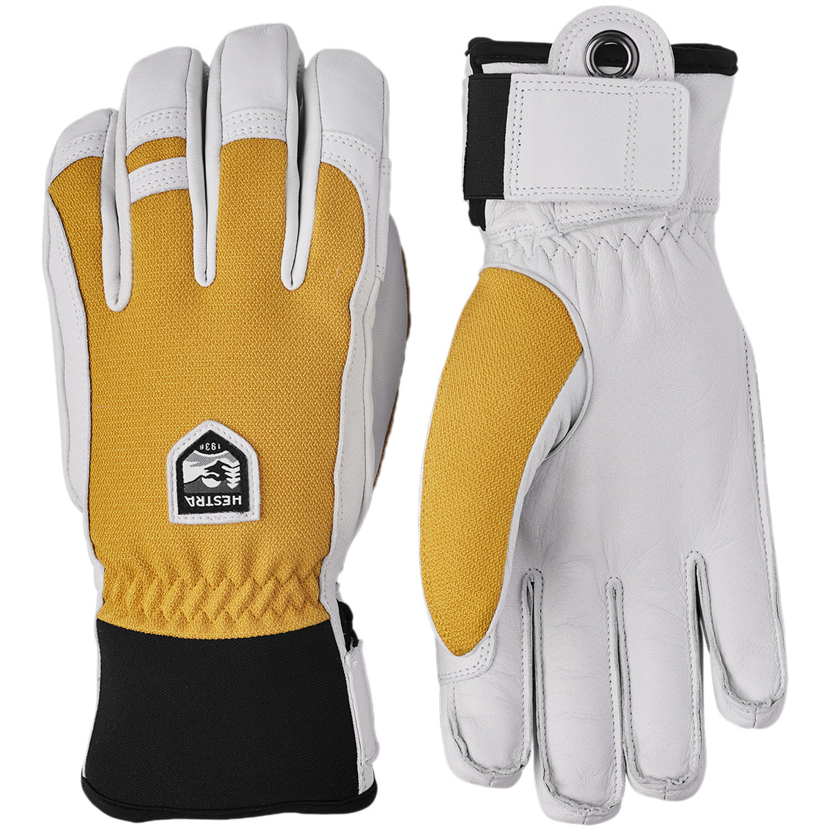 Hestra Army Leather Patrol Gloves Mustard