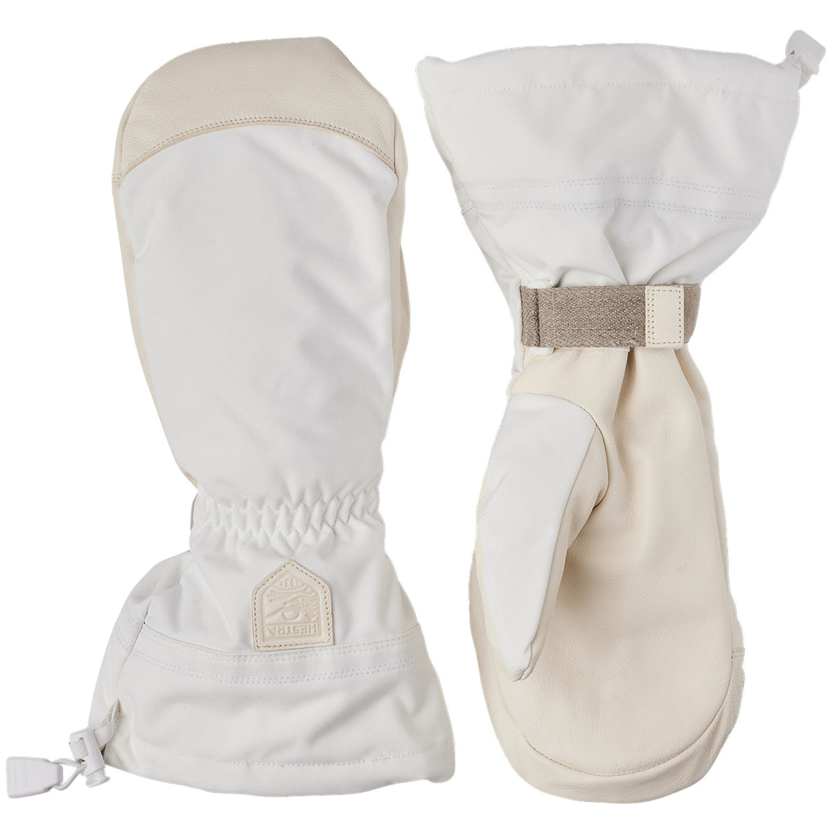 Hestra Mono Wool Mittens Off White