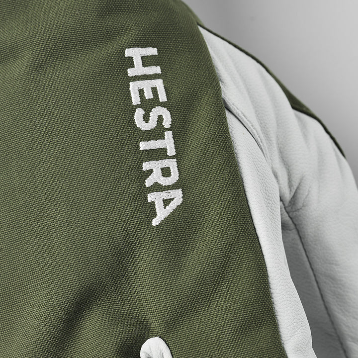 Hestra Army Leather Heli Ski 3-Finger Mittens Olive
