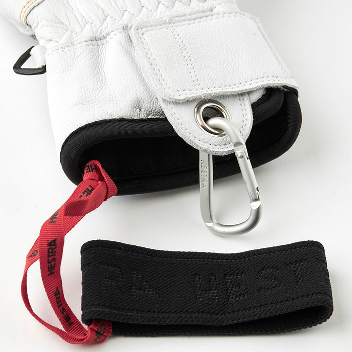 Hestra Army Leather GORE-TEX Short Gloves Light Grey/Off White