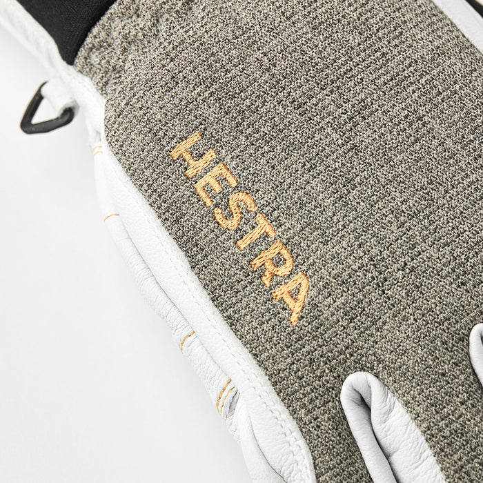 Hestra Army Leather GORE-TEX Short Gloves Light Grey/Off White