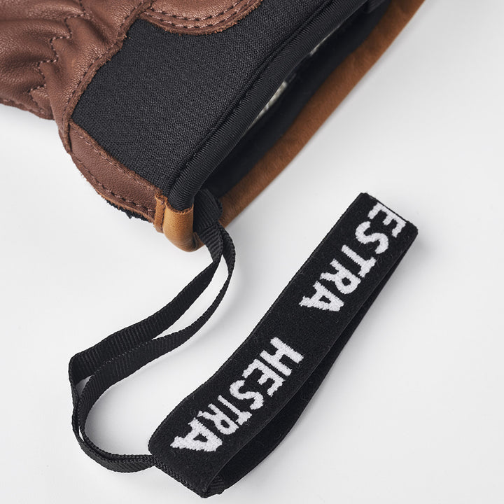 Hestra Wakayama 5-Finger Gloves Navy/Brown