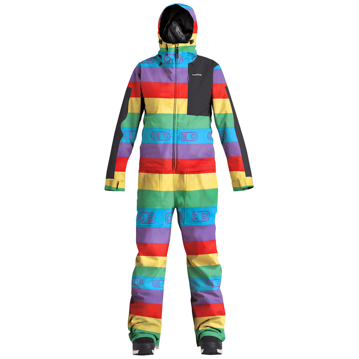 Airblaster Stretch Freedom Suit - Women's Rainbow Stripe