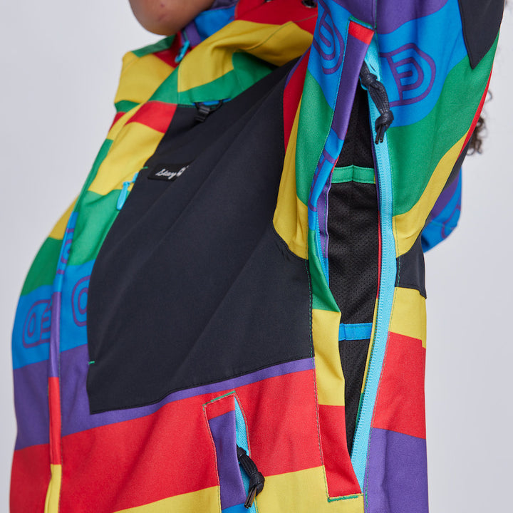 Airblaster Stretch Freedom Suit - Women's Rainbow Stripe
