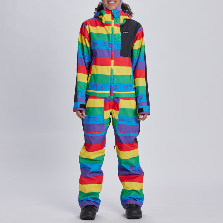 Airblaster Stretch Freedom Suit - Women's Rainbow Stripe