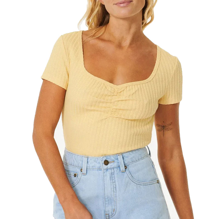 Rip Curl Indie T-Shirt - Women's Washed Yellow
