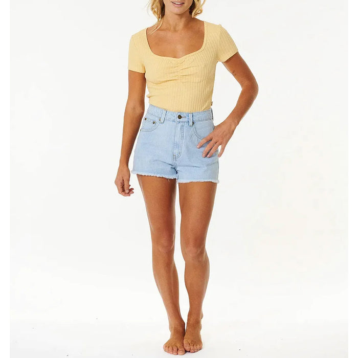 Rip Curl Indie T-Shirt - Women's Washed Yellow